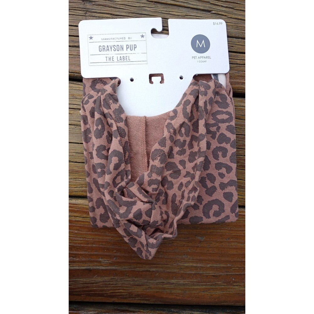 Animal Print Pup Hoodie, Size Medium